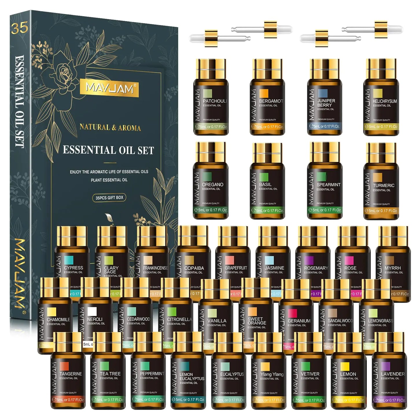 The Scented Treasure Chest – 35-Piece Luxury Essential Oil Collection