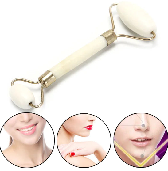 Jade Facial Massage Roller and Gua Sha Tool
