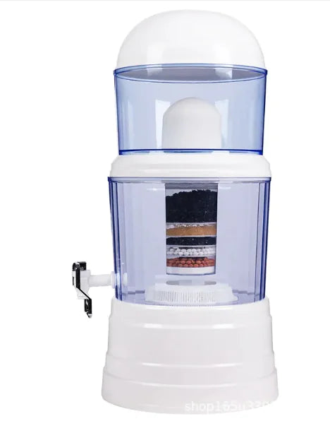 CrystalSpring™ Gravity Water Purifier – 8-Stage Countertop Filtration