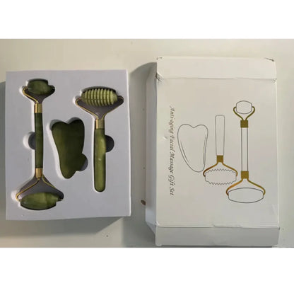 Radiance Jade Roller & Gua Sha Set – 3-in-1 Glow Essentials